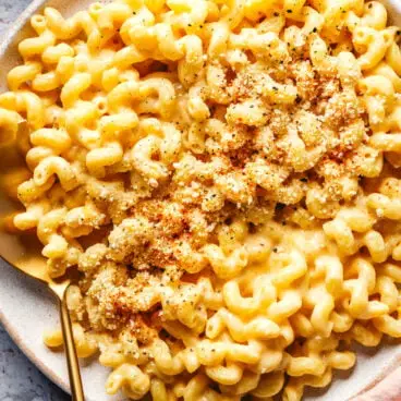 Macaroni au fromage et au fromage cottage