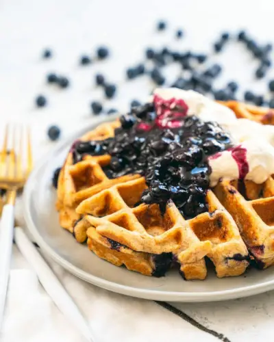 Blaubeerwaffel