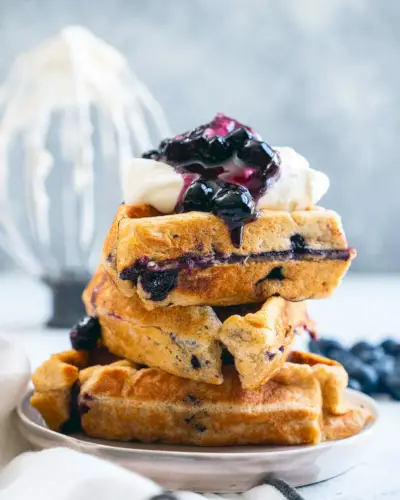 Blaubeerwaffeln