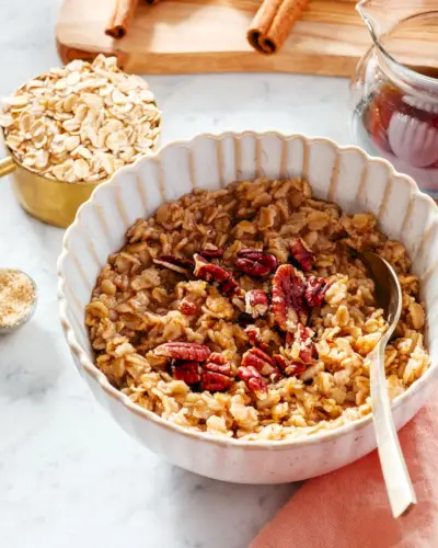 Farina d'avena con zucchero di canna d'acero