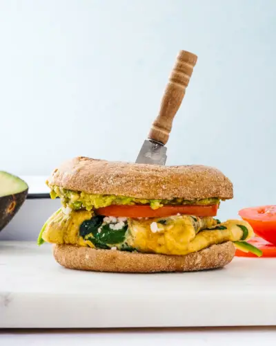 Sandwich petit-déjeuner sain