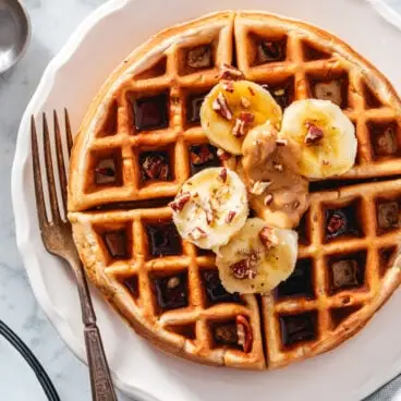 Waffles de banana