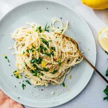 Pâtes au citron et à la ricotta