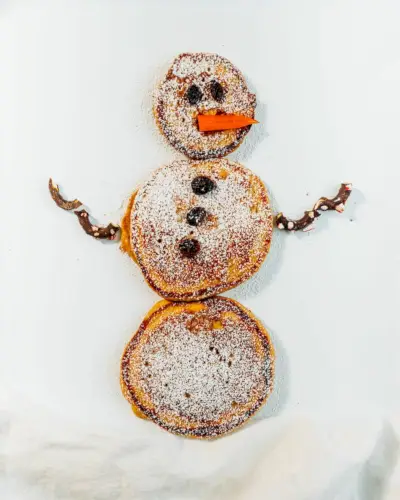 Crêpes bonhomme de neige