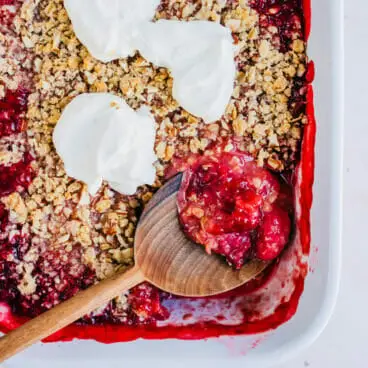 Crumble aux fraises