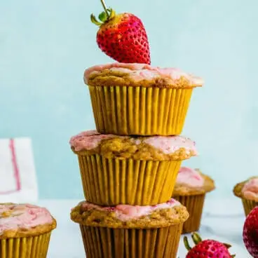 Muffins aux fraises