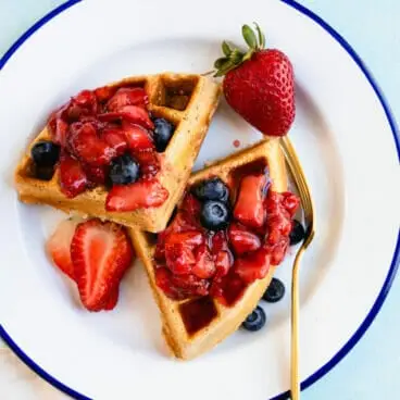 Gaufres aux fraises