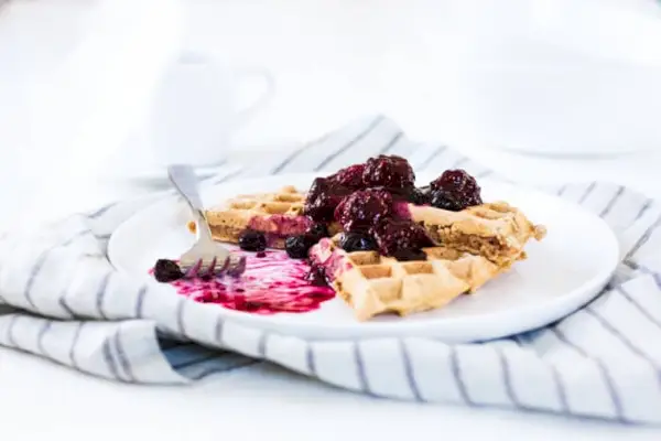 Waffles sem leite