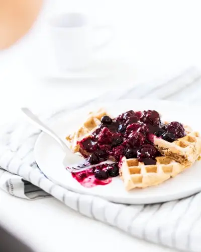 Waffles sem leite