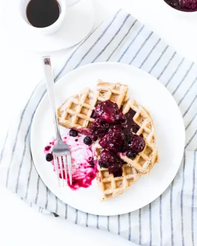 Waffles sem laticínios