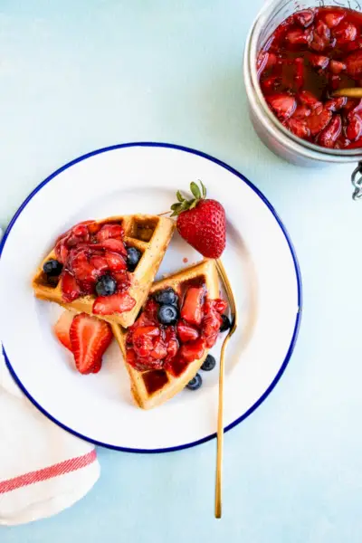 Comment faire des gaufres aux fraises