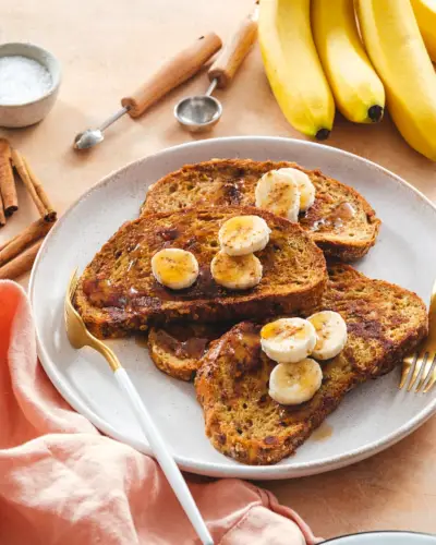 Francouzský banánový toast