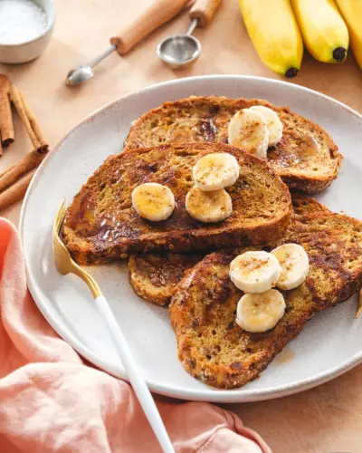 Francouzský banánový toast