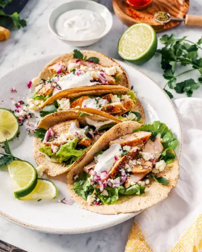 Receita de tacos de frango