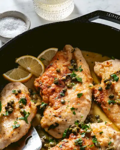 Recette de poulet piccata