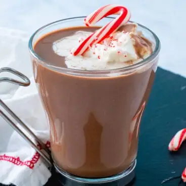 ペパーミントシュナップスホットチョコレート