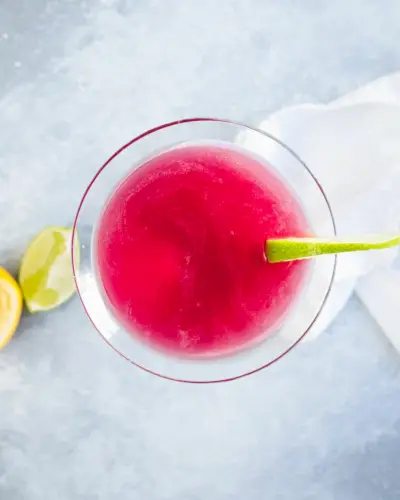 Receita de coquetel de cranberry