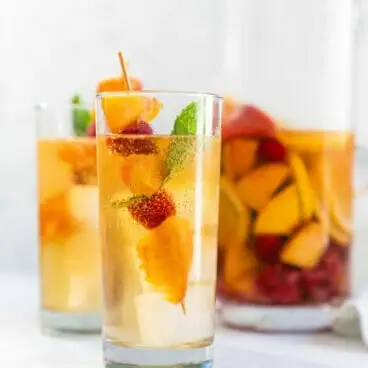 sangria de pêssego