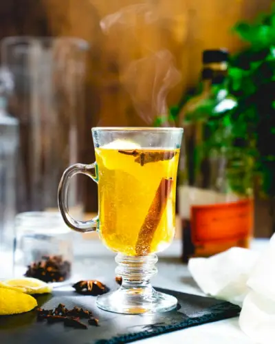 horký toddy bourbon