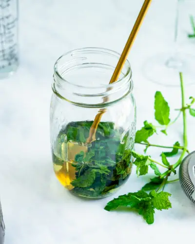 Jednoduchý mätový sirup