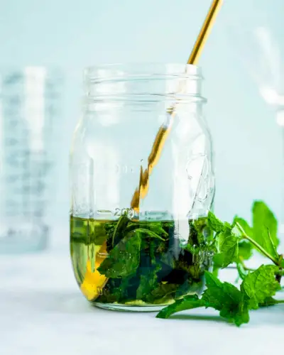 Jednoduchý mätový sirup