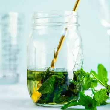 Einfacher Minzsirup