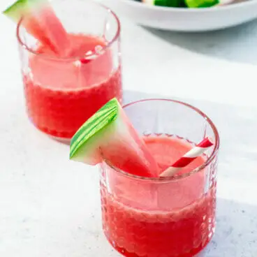 Coquetel de vodca de melancia