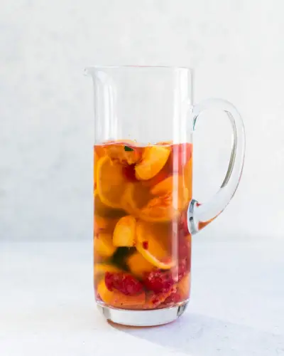 Sangria de pêssego fácil