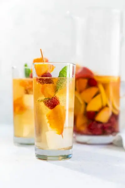 sangria de pêssego