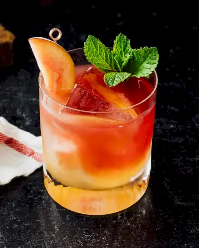 Coquetel de schnapps de pêssego