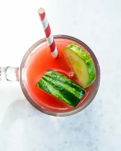 Jus de concombre pastèque