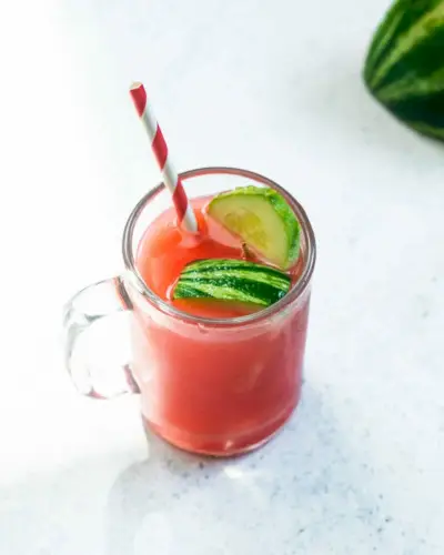 Jus de concombre pastèque