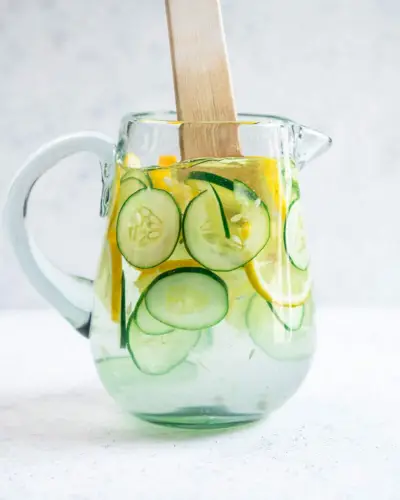 Ricetta acqua e limone con cetriolo