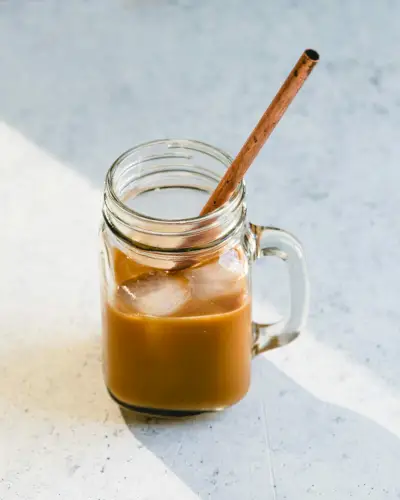 Café gelado com especiarias de abóbora