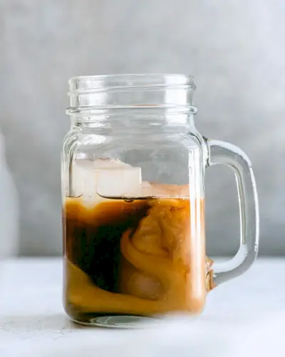 Café gelado com especiarias de abóbora