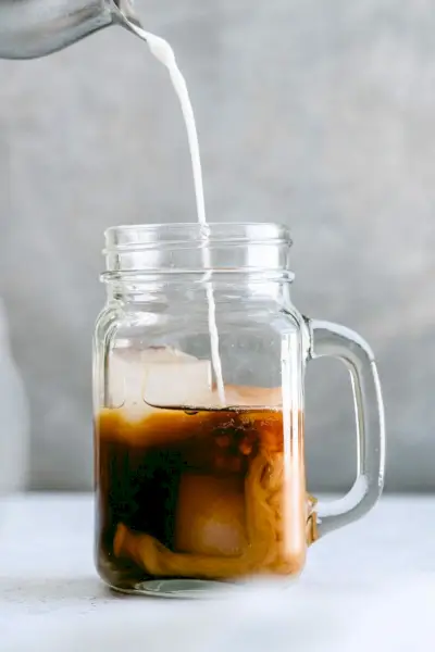 Café gelado com especiarias de abóbora