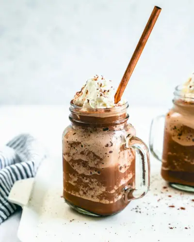 Chocolate quente congelado