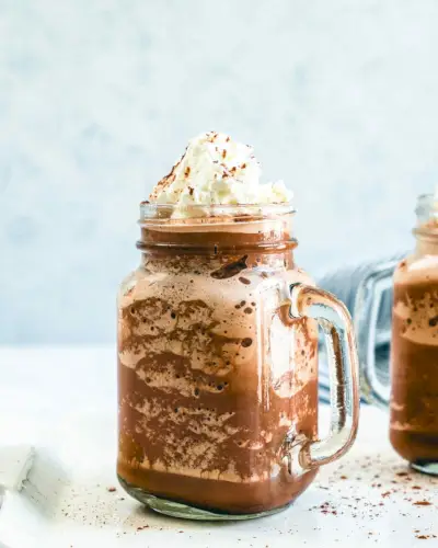 Chocolate quente congelado