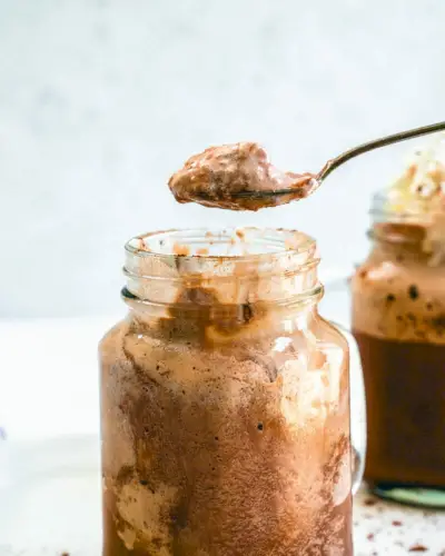 Chocolate quente congelado