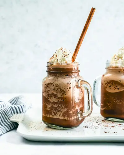 Chocolate quente congelado