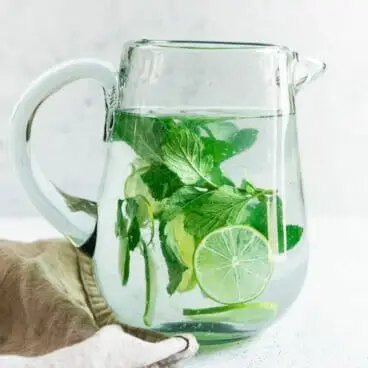 Rezept für Limettenwasser mit Minze