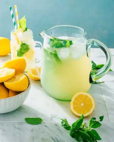 Limonade au basilic