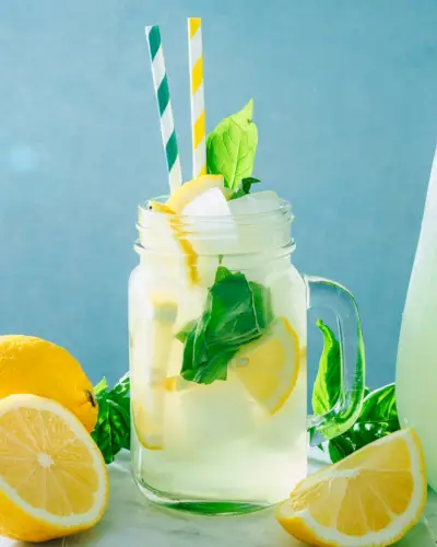 Limonade au basilic