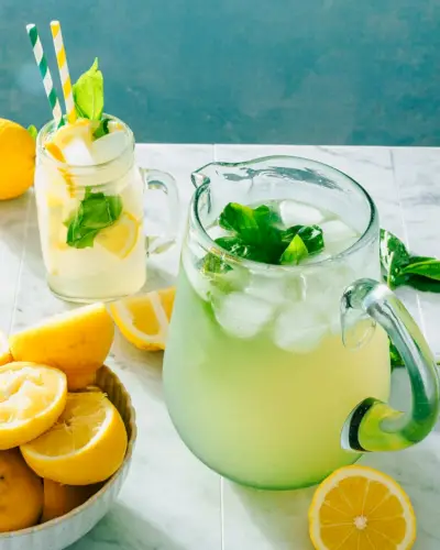 Limonade au basilic