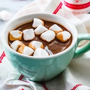 Chocolate quente com menta