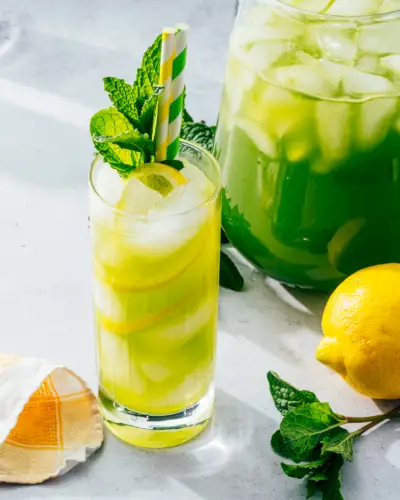 Receita de limonada de menta