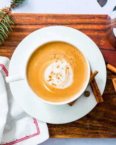 Café com leite de gengibre