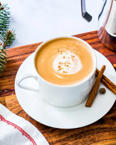 Café com leite de gengibre