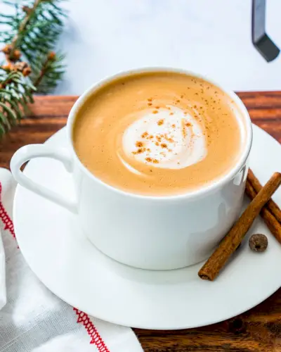 Café com leite de gengibre