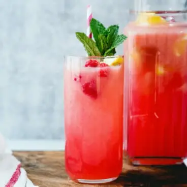 Limonada de framboesa